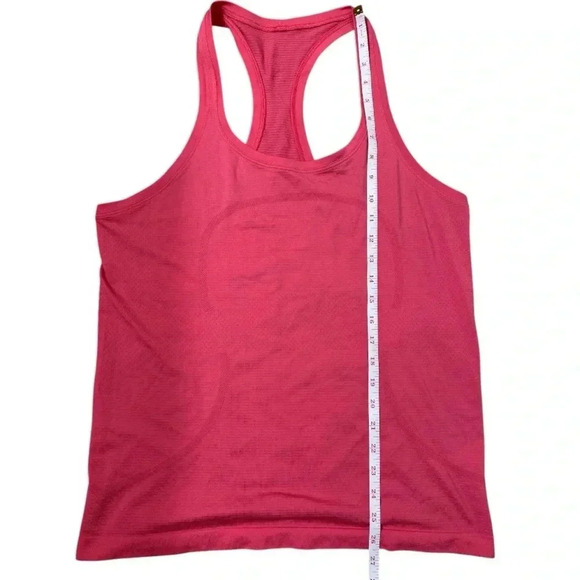 Lululemon Swiftly Tech  Tank Top 2.0 Waist Length Size 10 Lip Gloss Pink - Picture 7 of 8